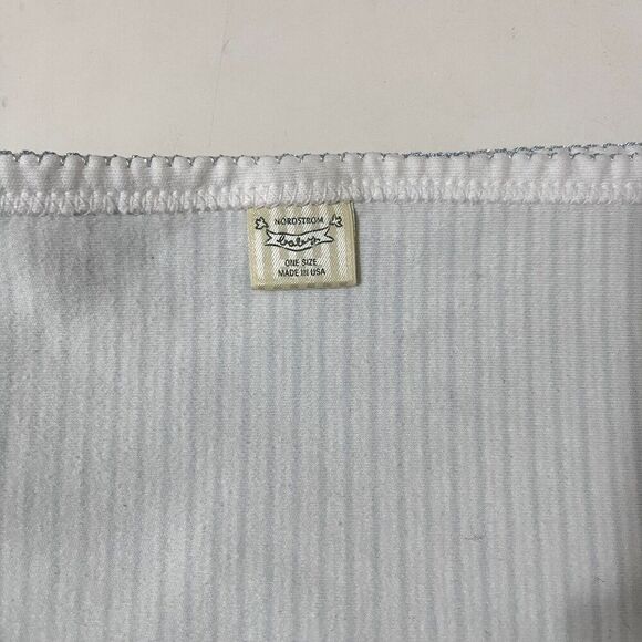 Nordstrom Baby Blue Little Puppy Dog Striped Boys Baby Blanket Lovey Lovie - Picture 10 of 16